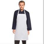 Black and White Bib Apron No Pocket