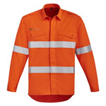 Mens Organic Flame Hrc 2 Hoop Taped Open Front Spliced Shirt