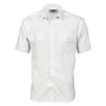 Mens Polyester Cotton Short Sleeve Work Shirt