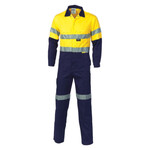 Hi Vis Two Tone Cotton Coverall with 3M R/Tape