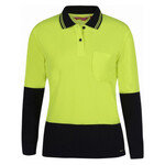 Womens Hi Vis Long Sleeve Comfort Polo