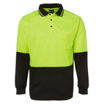 Hi Vis Long Sleeve Traditional Polo